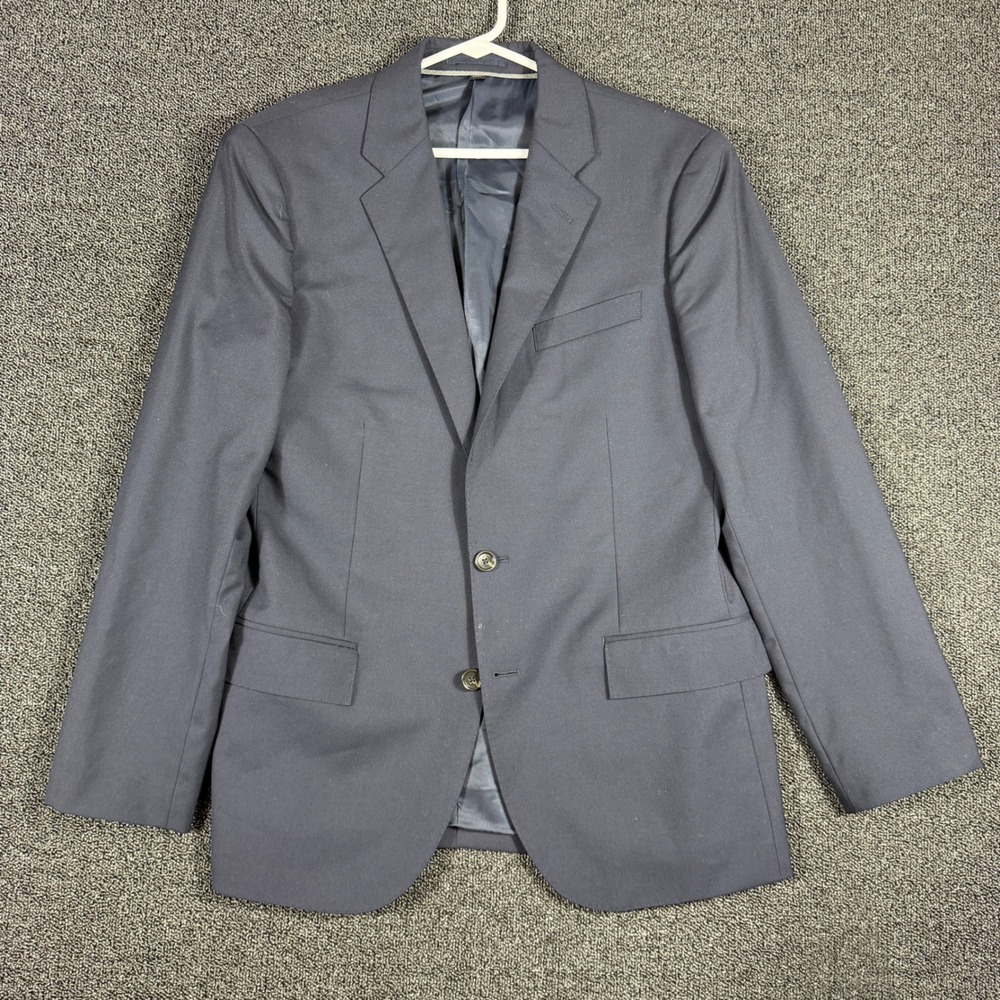 J Crew 40s Navy Blue Loro Piana Super 120s Wool Ludlow Blazer Jacket Sport Coat